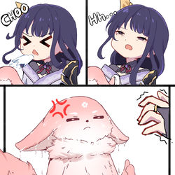 This is a pixiv picture whose title is Ei sneeze.
