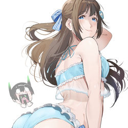 This is a pixiv picture whose title is Shizuku Beach girl.
