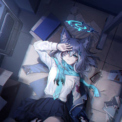 This is a pixiv picture whose title is 砂狼シロコ.