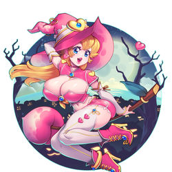 This is a pixiv picture whose title is Witch Peach.