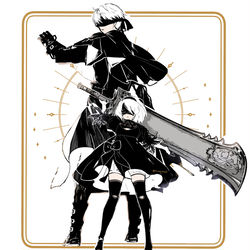 This is a pixiv picture whose title is 9S2Bログ10.