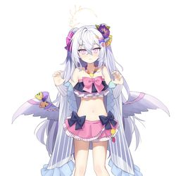 This is a pixiv picture whose title is 泳装.