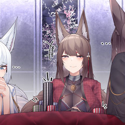 This is a pixiv picture whose title is gamble.