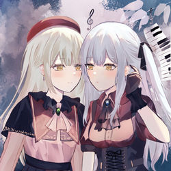 This is a pixiv picture whose title is 飞舞的钢琴键.