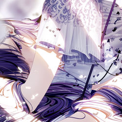 This is a pixiv picture whose title is 藤御納戸.