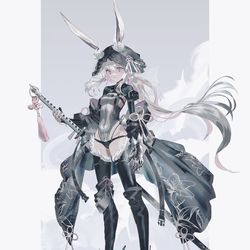 This is a pixiv picture whose title is 白兎.