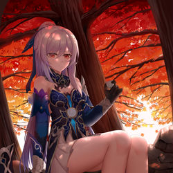 This is a pixiv picture whose title is 秋日镜流qwq.
