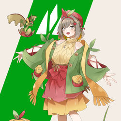 This is a pixiv picture whose title is タルップル風衣装りんご.