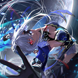 This is a pixiv picture whose title is 鏡流.
