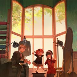 This is a pixiv picture whose title is 仕立て屋で.