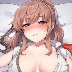This is a pixiv picture whose title is サラトガと汗と液.