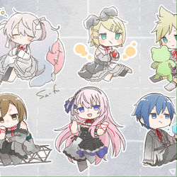 This is a pixiv picture whose title is ニーゴのボカロさん全員集合.