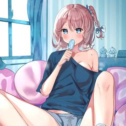 This is a pixiv picture whose title is ホットアイスガール.