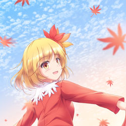 This is a pixiv picture whose title is 秋の風.