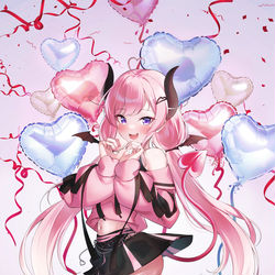 This is a pixiv picture whose title is サキュバスチュメ.