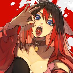 This is a pixiv picture whose title is 自撮りであーん.