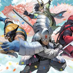This is a pixiv picture whose title is マーベル・スナップ１周年記念キービジュアル.