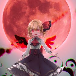 This is a pixiv picture whose title is ルーミア.