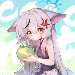 This is a pixiv picture whose title is ココナ和Coconut.