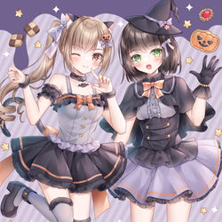This is a pixiv picture whose title is ハロウィン🎃.