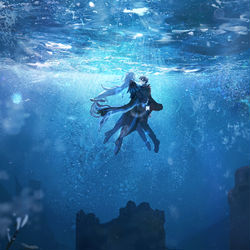 This is a pixiv picture whose title is breathe.