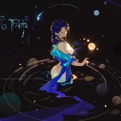 This is a pixiv picture whose title is 伽菈波那    星河冥想.