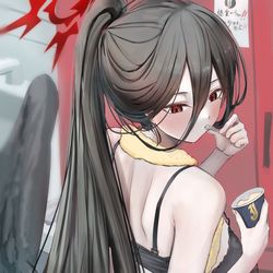 This is a pixiv picture whose title is 75日目  羽川ハスミ.