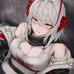 This is a pixiv picture whose title is W.