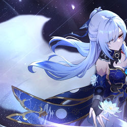 This is a pixiv picture whose title is 镜流.