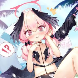 This is a pixiv picture whose title is 水着コハル.