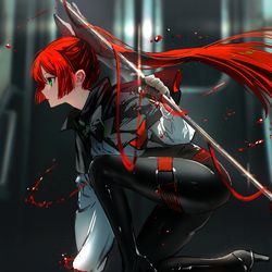 This is a pixiv picture whose title is 緋.