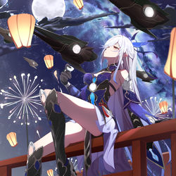 This is a pixiv picture whose title is 镜流.