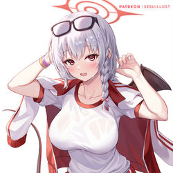 This is a pixiv picture whose title is 黒舘ハルナ(体操服).