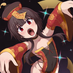 This is a pixiv picture whose title is めぐみん🎃.