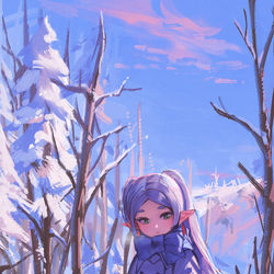 This is a pixiv picture whose title is その冬.