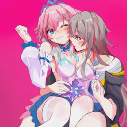 This is a pixiv picture whose title is Stelle x March 7th.