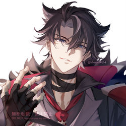 This is a pixiv picture whose title is Wriothesley.