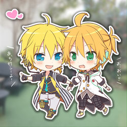 This is a pixiv picture whose title is 【腐】お出かけランエジ.
