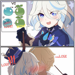 This is a pixiv picture whose title is フリーナの負け.