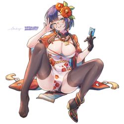 This is a pixiv picture whose title is 云苓.