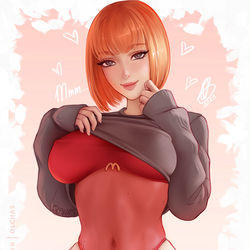 This is a pixiv picture whose title is McMommy.