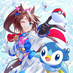 This is a pixiv picture whose title is ウマ×ポケ.