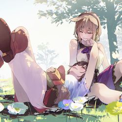 This is a pixiv picture whose title is 楽土.