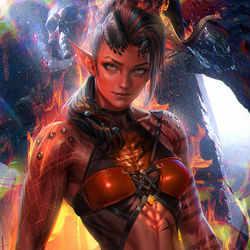 This is a pixiv picture whose title is / Karlach.