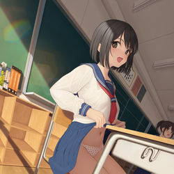 This is a pixiv picture whose title is 「ねぇ、みてみて♪」.