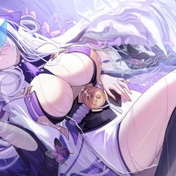 This is a pixiv picture whose title is 雲仙.
