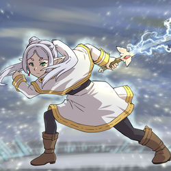 This is a pixiv picture whose title is 「言っておくけど私、強いよ」.