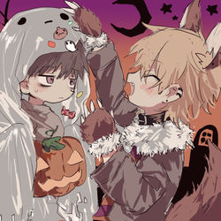 This is a pixiv picture whose title is Treat!.