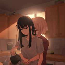 This is a pixiv picture whose title is Early morning.