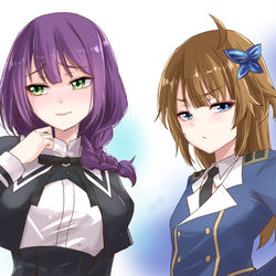 This is a pixiv picture whose title is 入れ替わり純＆二水.